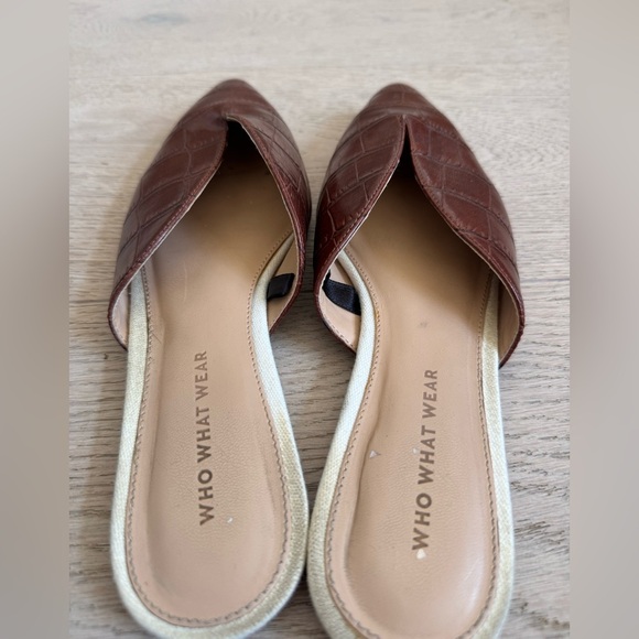 Who What Wear brown slides size 7.5 - Picture 7 of 11